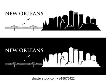 New Orleans skyline - Louisiana - vector illustration