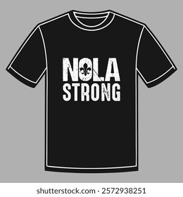 New Orleans strong vector t-shirt design