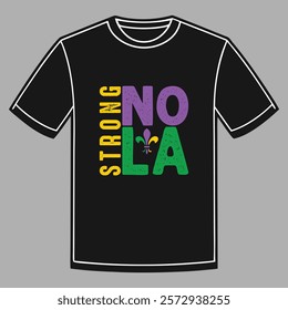 New Orleans strong vector t-shirt design