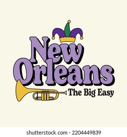 New Orleans Vector Illustration Text