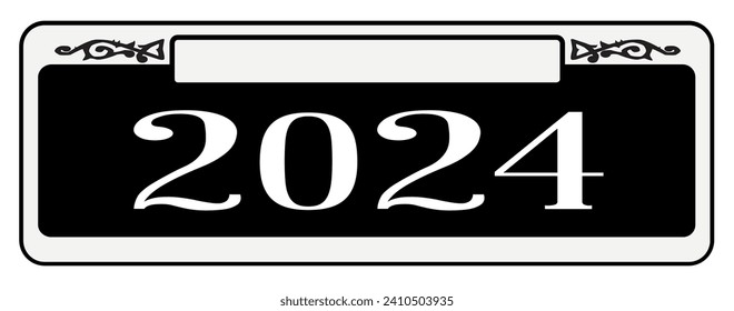 New Orleons 2024 event date street sign over a white background