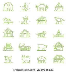 New Outline icon collection. Vector illustration. Outline vector set
