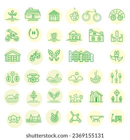 New Outline icon collection. Vector illustration. Outline vector set