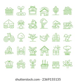 New Outline icon collection. Vector illustration. Outline vector set