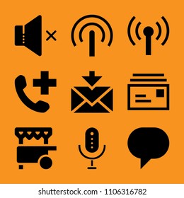 New, Outline, Interview, Voice, Font And Tv Icon Vector Set. Flat Vector Design With Filled Icons. Designed For Web And Software Interfaces