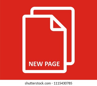NEW PAGE VECTOR ICON