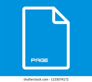 NEW PAGE VECTOR ICON 