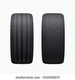 new pair of different season car tires