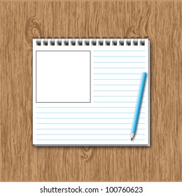 New pattern paper page and line space with pencil.
