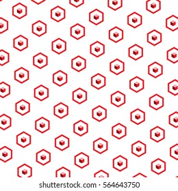 New Pattern Seamless Red Cube 