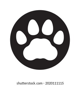 new paw vector icon design 