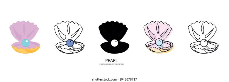 Icono de tipo de vector PEARL NUEVO