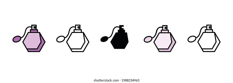 new perfume vector type icon
