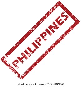 New Philippines grunge rubber stamp on a white background. Vector illustration