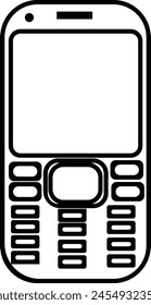 New phone front isolated on white background.Phone icon vector. Telephone icon symbol isolated.