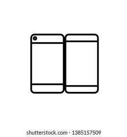 New Phone Stroke Vector Icon