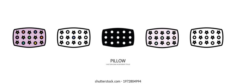 new pillow vector type icon