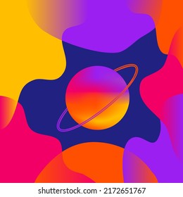 A New Planet Reveal Abstract Background Design. Suitable for template, banner, covers, wallpaper and wall decoration, web design, cards, poster, etc.