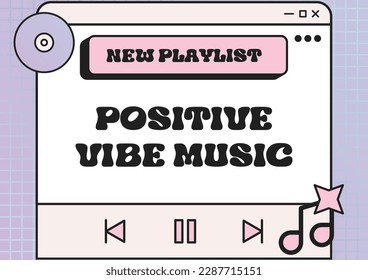 New Play list template design suitable for poster, banner and many more