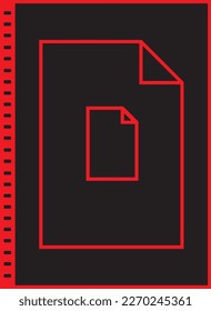 New polder symbol icon design, digital technology web electronic data file storage