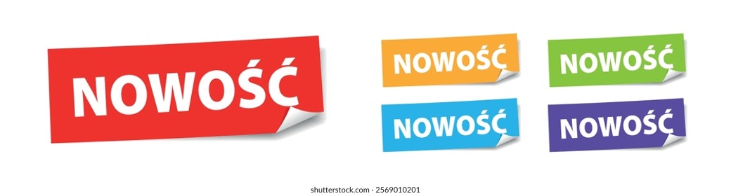 Nowość, New in Polish language