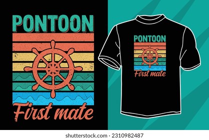 new pontoon t shirt design