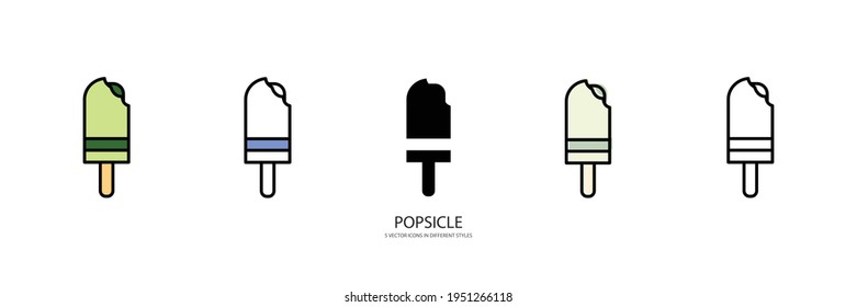 new popsicle vector type icon