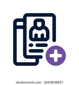 new portfolio duotone icon. Sleek and modern vector icon for websites, mobile apps, marketing materials, and corporate design. Fully scalable and ready to use.