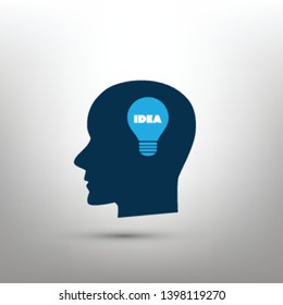 New Possibilities, Opportunities, Ideas - Abstract Vector Illustration of Idea Icon Concept 