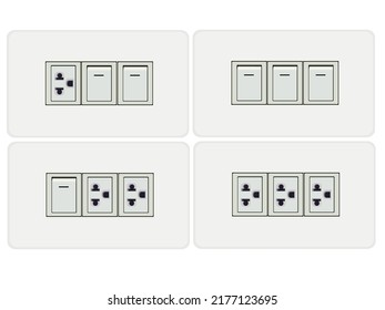 The new power socket has three holes.