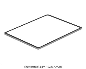 new powerful tablet new design advance technology with high resolution display, liquid retina display, business device, tablet, screen, future technology, flat vector.