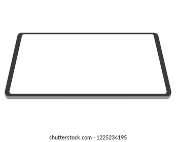 new powerful tablet new design advance technology with high resolution display, liquid retina display, business device, tablet, screen, future technology, flat vector.
