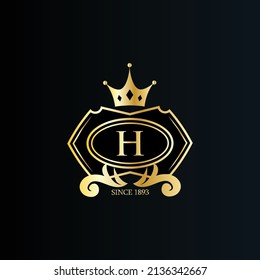 Neues Premium-Luxus-Logo-Design in Vektorgrafik für Restaurant, Royalty, Boutique, Café, Hotel, Heraldic, Schmuck, Mode und andere Vektorgrafik