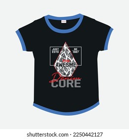 new Premium Vector illustration of a text graphic T-shirt design
for screen printing and DTF for the design boy outfit of t-shirts print