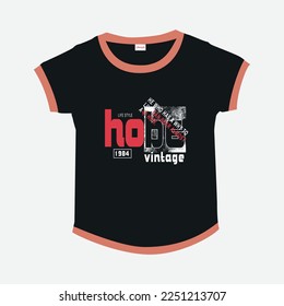new Premium Vector illustration of a text graphic. suitable screen printing typography slogan. vector for print tee shirt, and digital textile design