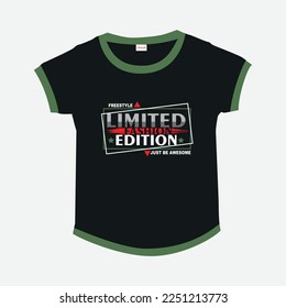 nueva ilustración de un gráfico de texto con un vector Premium. eslogan de tipografía de impresión de pantalla adecuada. vector para camisetas de impresión y diseño textil digital