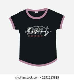 new Premium Vector illustration of a text graphic. suitable screen printing typography slogan. vector for print tee shirt, and digital textile design