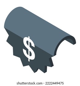 New price icon isometric vector. Sale tag. Label offer