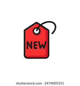 New price line icon. Offer, sale, label. Clearance concept. Vector illustration can be used for topics like consumerism, retail, marketing