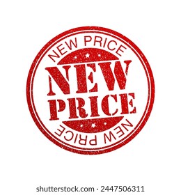 new price stamp vector illustration design