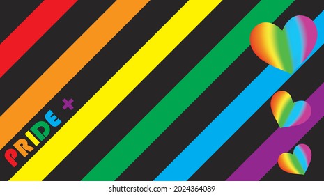 New Pride Gradient Background and LGBTQ Pride Flag Colours best for LGBTQ+ life  groups  families  businesses    trans people
