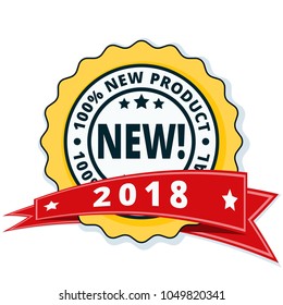 New Product 2018 label illustration