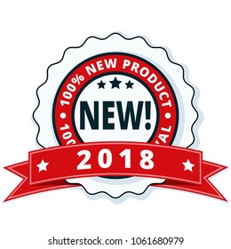 New Product 2018 label illustration
