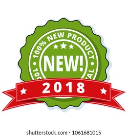 New Product 2018 label illustration
