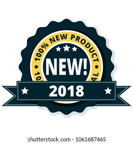 New Product 2018 label illustration