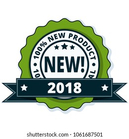 New Product 2018 label illustration