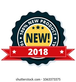 New Product 2018 label illustration