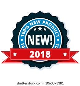 New Product 2018 label illustration