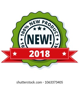 New Product 2018 label illustration