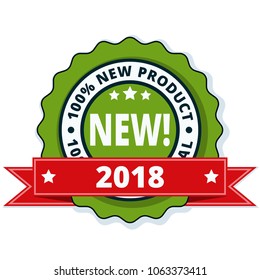 New Product 2018 label illustration